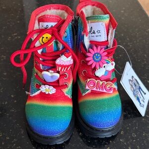 Lola + The Boys Colorful Kids Boots with Fun Charms